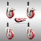 Service Caster 4 Inch 316SS Red Poly Swivel 7/8 Inch Expanding Stem Caster Lock Brake, 2PK SS316TTLEX20S414-PPUB-RED-2-S-2-78 - alternate 3